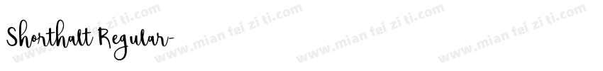 Shorthalt Regular字体转换
